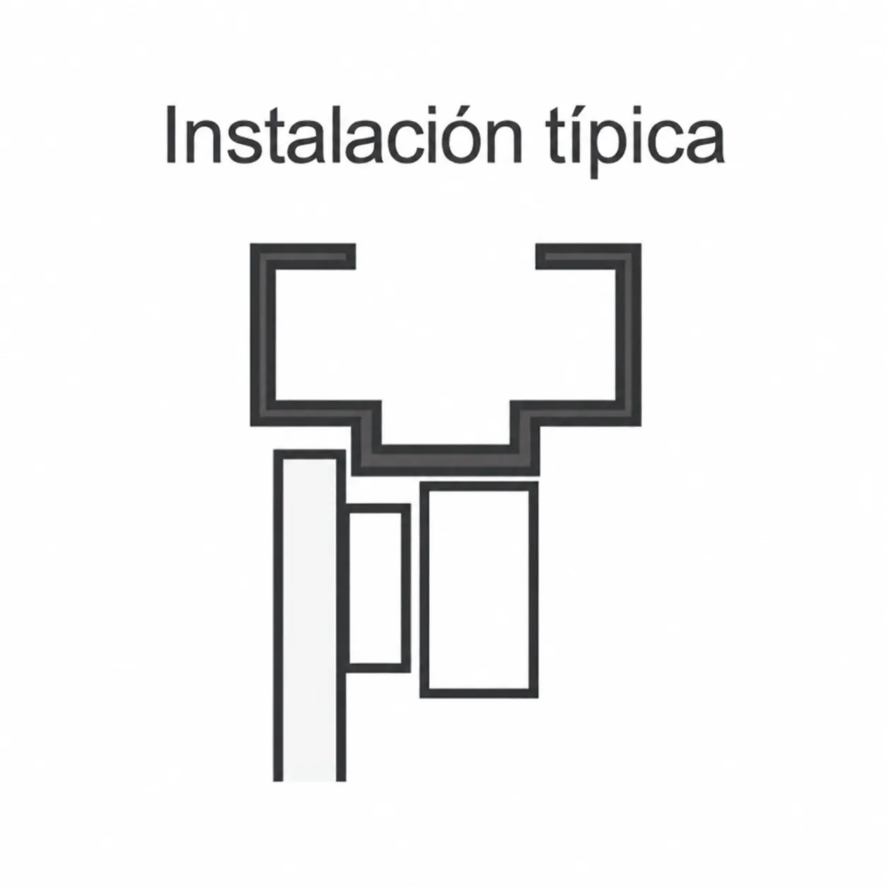 Instalación típica diagrama técnico