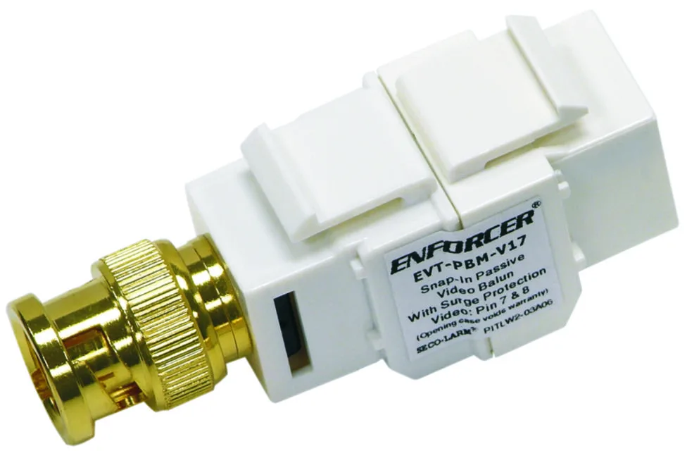 Balun Pasivo de Video Macho para Embutir con Salida RJ45 / EVT-PBM-V17