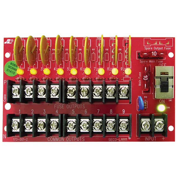 Placa Distribuidora de Alimentación 9 Salidas con Fusibles PTC / PD-9PSQ