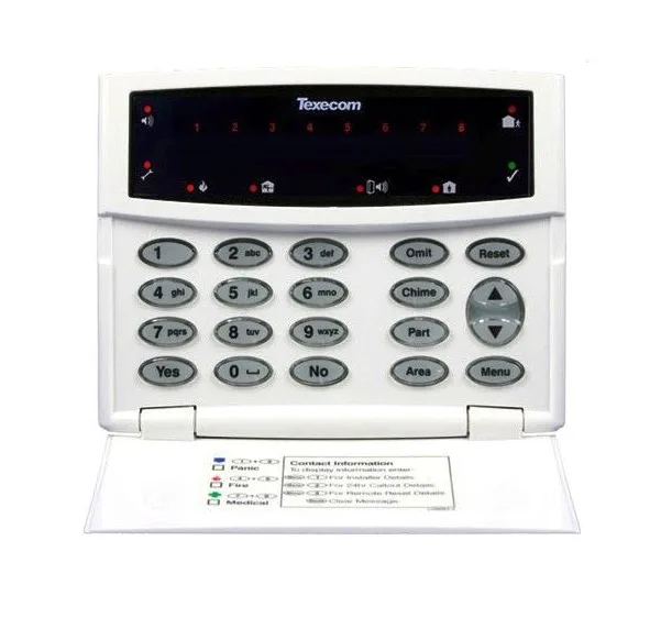 Teclado Iluminado de 8 Zonas para Paneles Premier / RKP 8