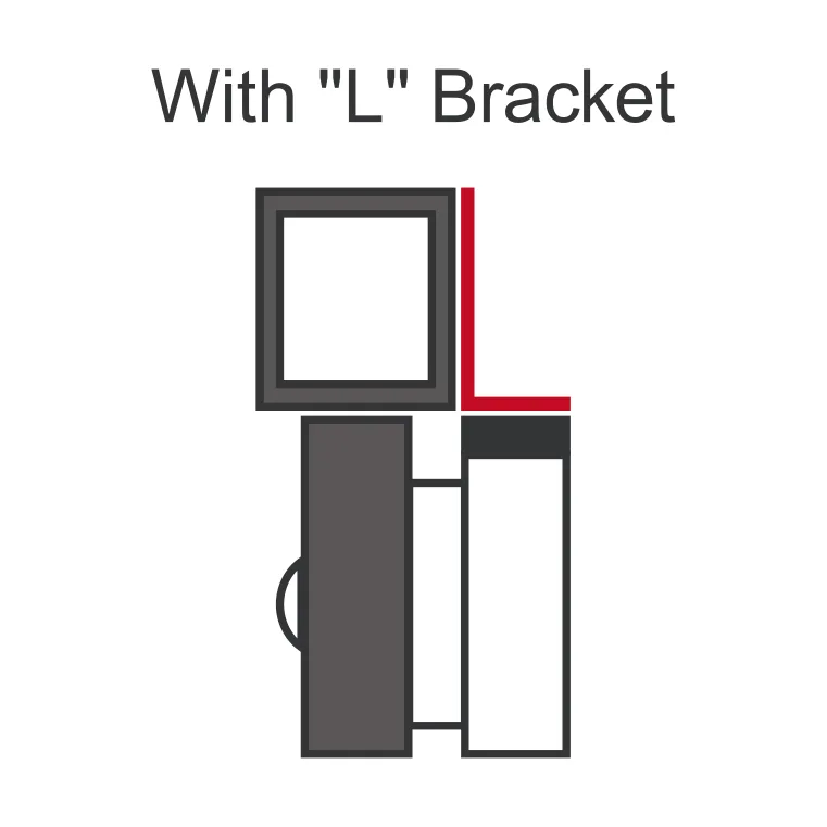 Anclaje L para Cerradura Electromagnética / E-941-S 600 L