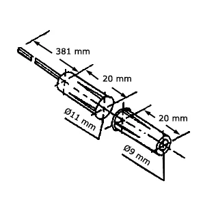 Contacto Magnético Miniatura para Embutir Rango 9,5 mm / SM-207-5Q