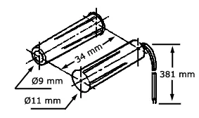 Contacto Magnético para Embutir en Madera / SM-207Q